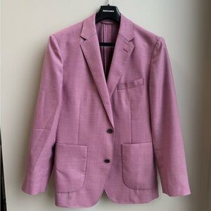 Bonobos Jetsetter Unconstructed Italian Wool Blazer, Bright Red/Pink, Slim 38S